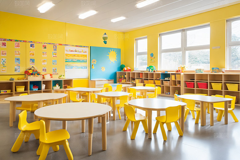 幼儿园教室高清学校摄影图