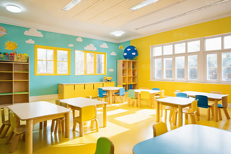 幼儿园教室学校幸福摄影图