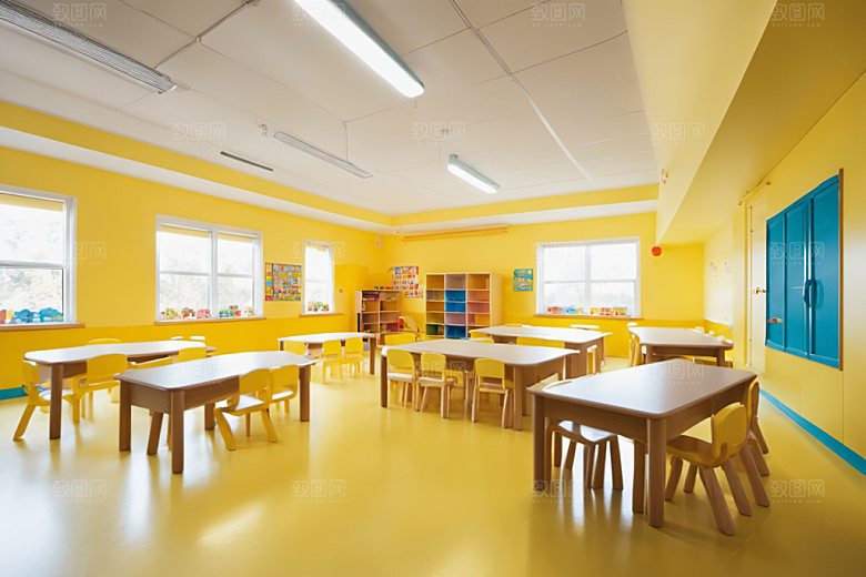 幼儿园教室托儿所学校摄影图