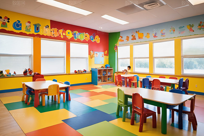 幼儿园教室幼教托儿所摄影图
