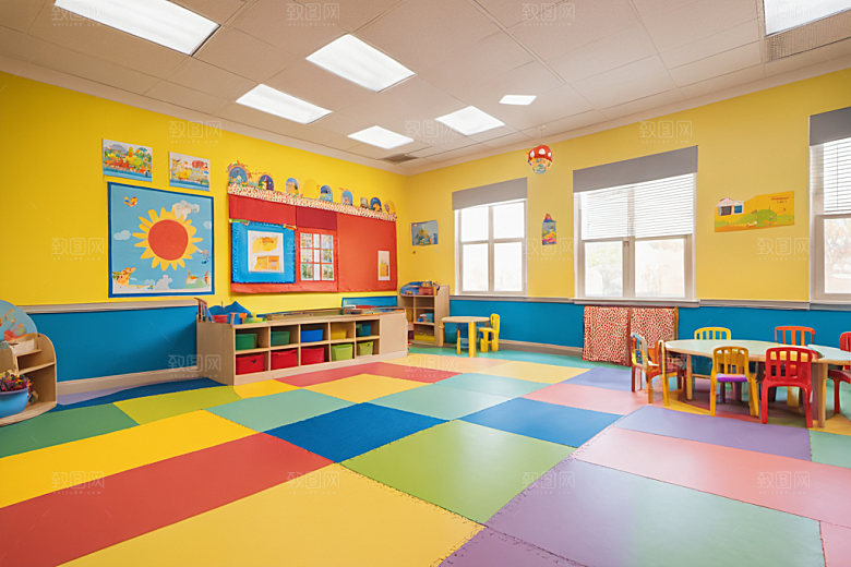 幼儿园教室幼教温馨摄影图