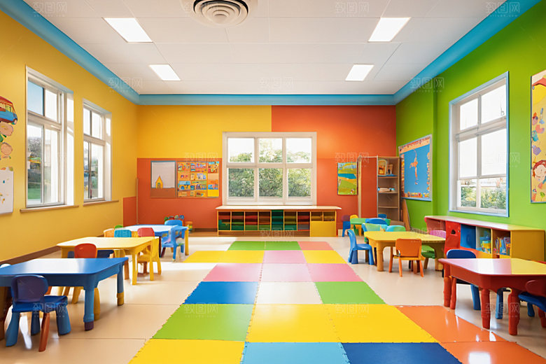 幼儿园教室学校幸福摄影图