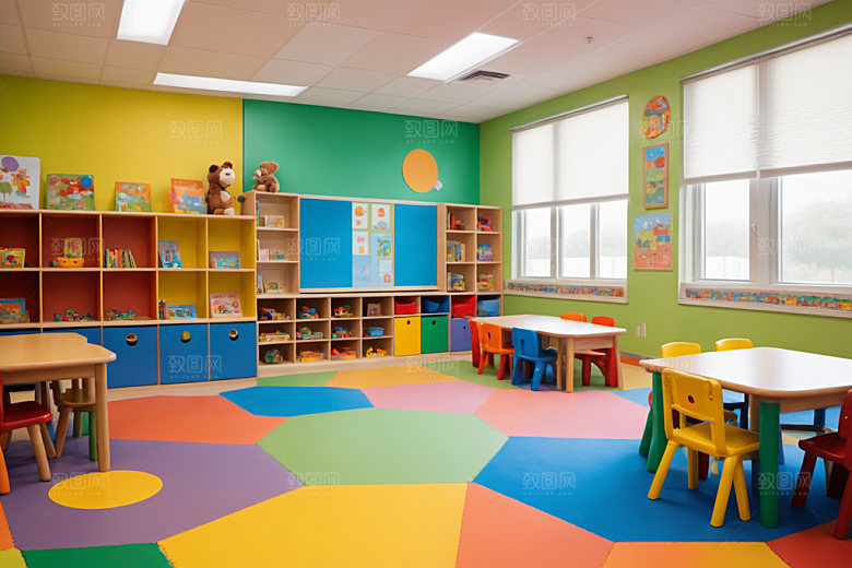 幼儿园教室幼教学校摄影图