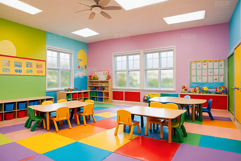 幼儿园教室学校高清摄影图