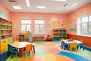 幼儿园教室幸福托儿所摄影图
