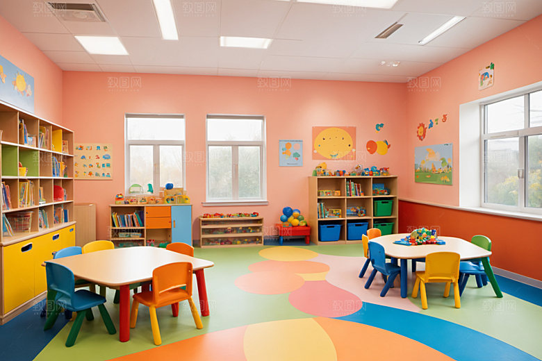 幼儿园教室幸福托儿所摄影图