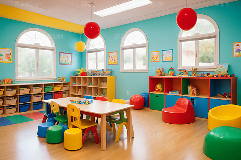 幼儿园教室学校高清摄影图