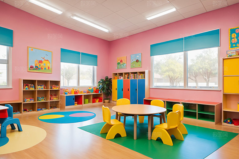 幼儿园教室高清室内摄影图