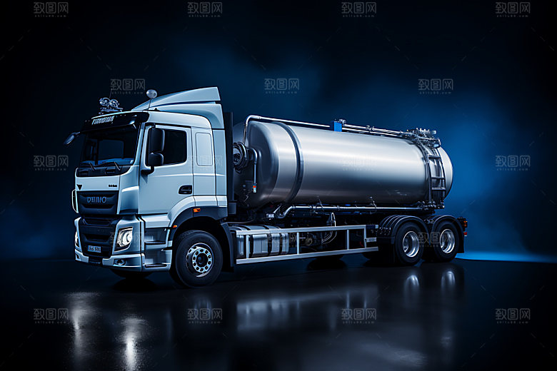 油罐车危险品卡车3D模型
