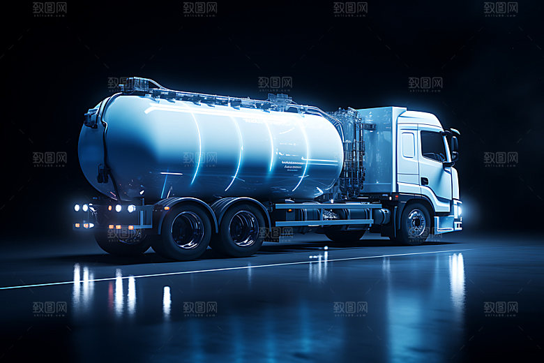 油罐车3D危险品卡车模型
