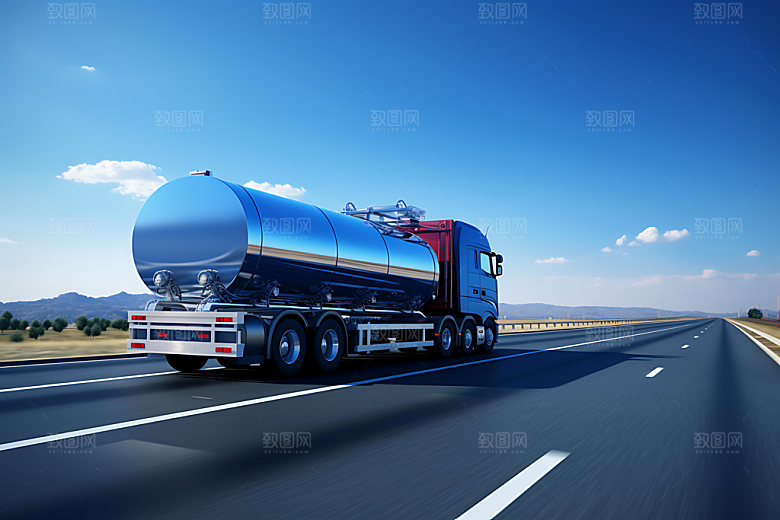 油罐车危险品卡车3D模型