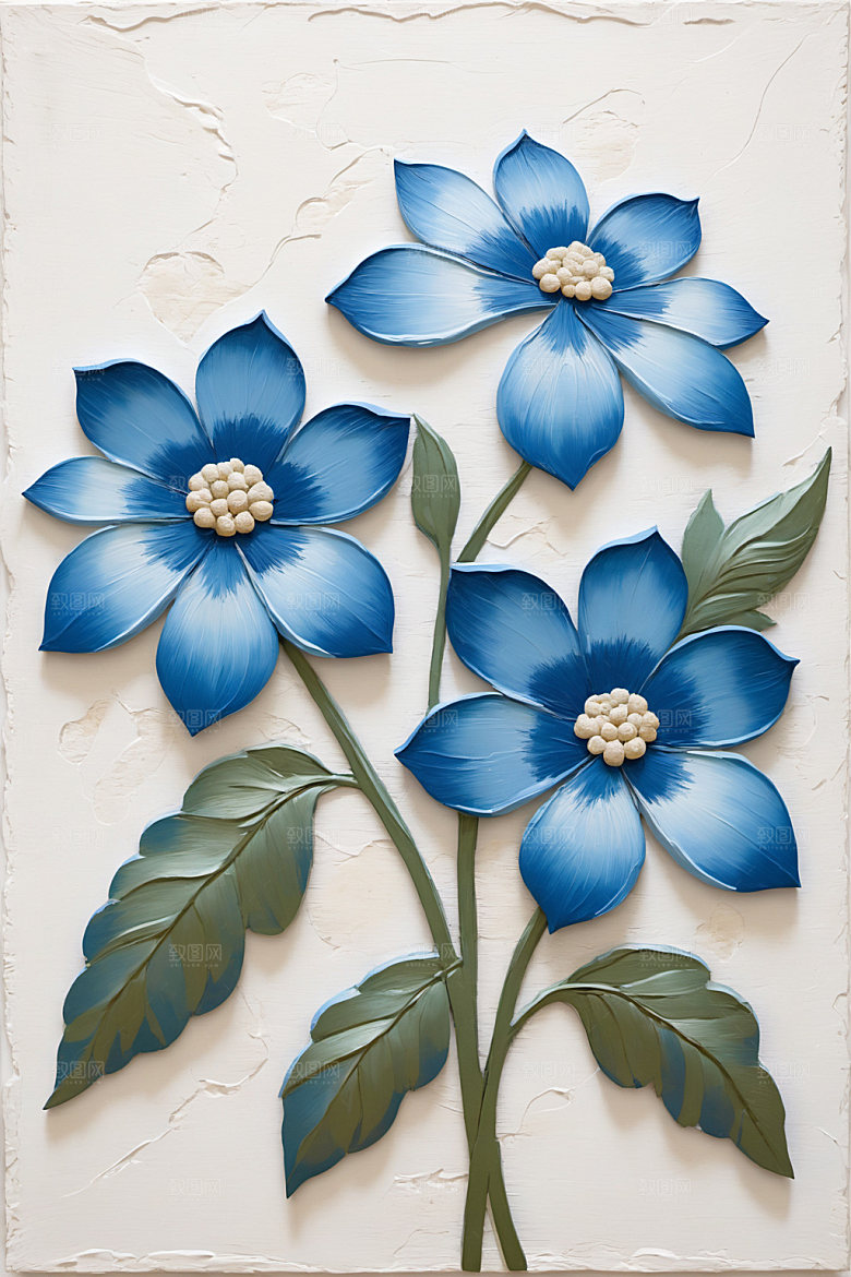 油画花卉手绘艺术素材