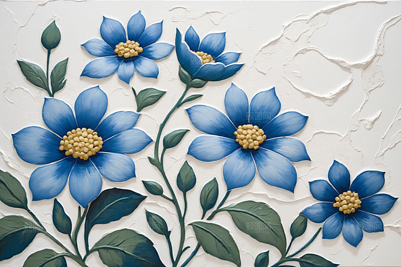 油画花卉高清浪漫素材