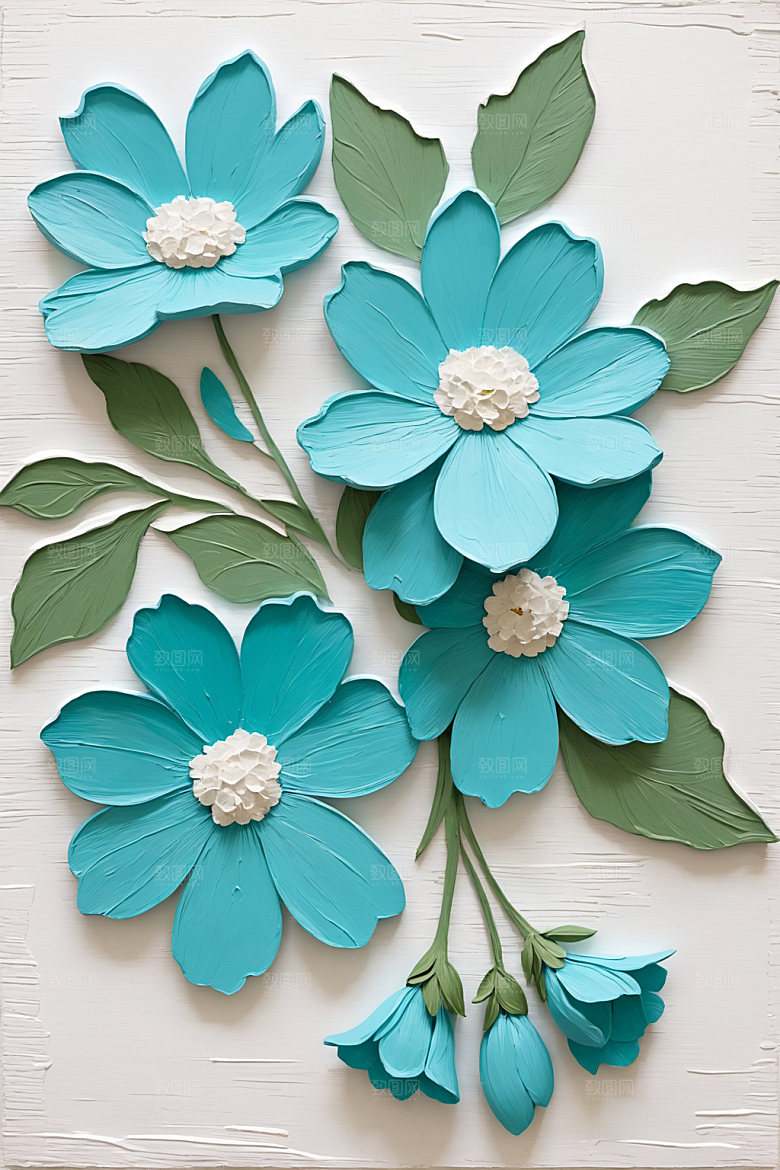 油画花卉唯美高清素材