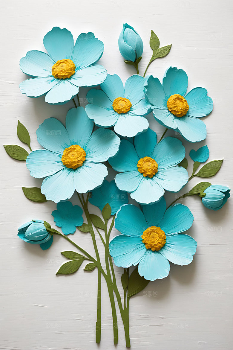 油画花卉高清清新素材