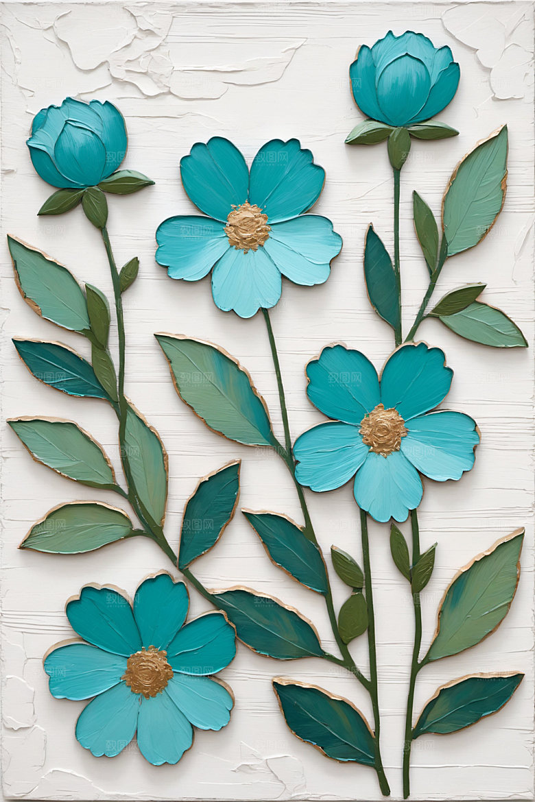 油画花卉高清清新素材
