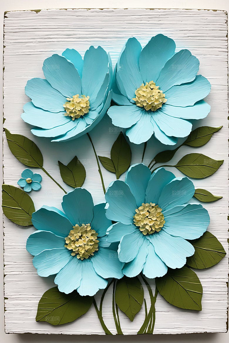油画花卉唯美艺术素材