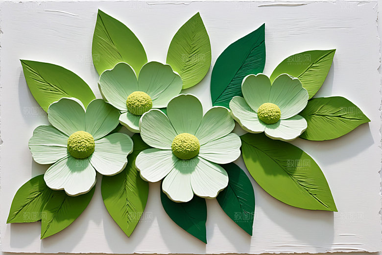 油画花卉唯美涂抹素材