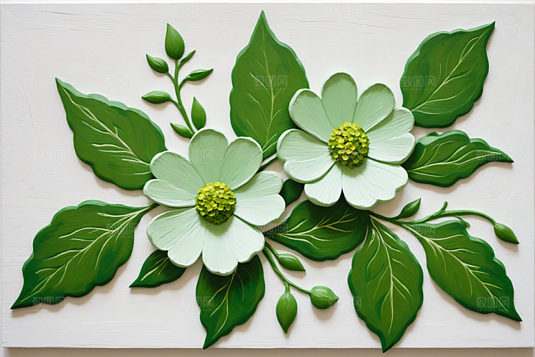 油画花卉高清唯美素材