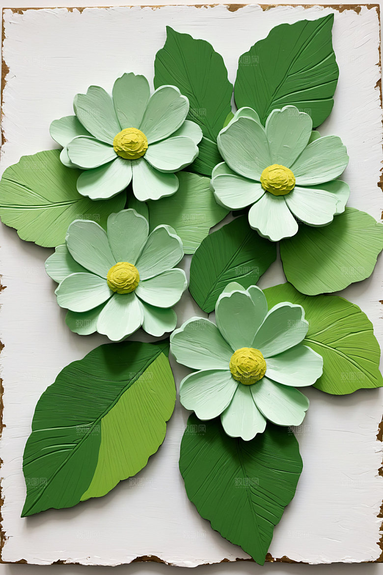 油画花卉手绘艺术素材