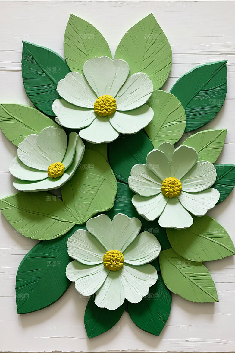 油画花卉高清彩色素材