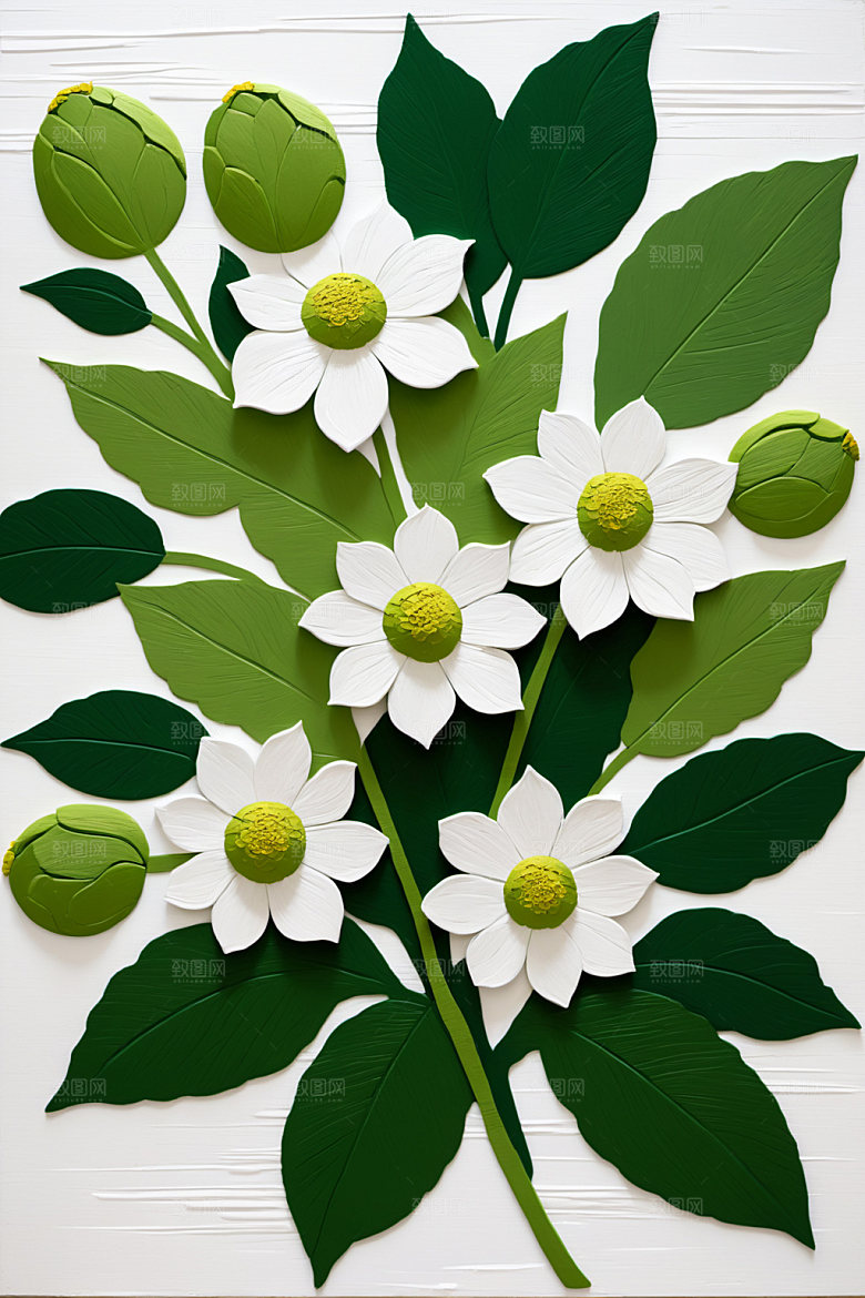 油画花卉艺术高清素材
