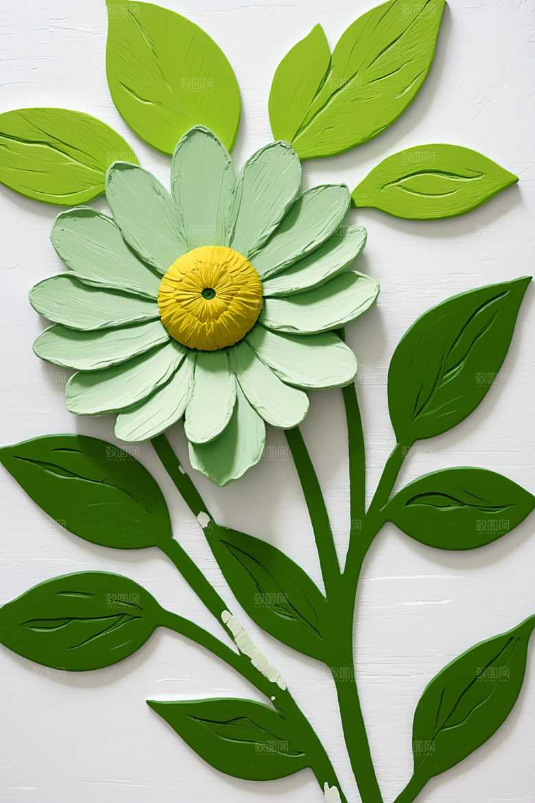 油画花卉彩色手绘素材
