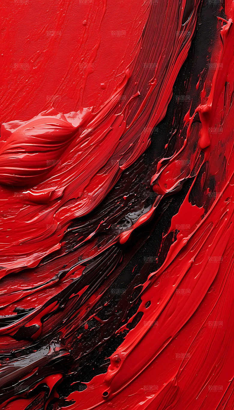 油画涂抹彩色油画肌理背景图