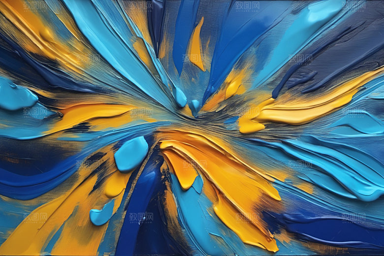 油画颜料凹凸立体背景图
