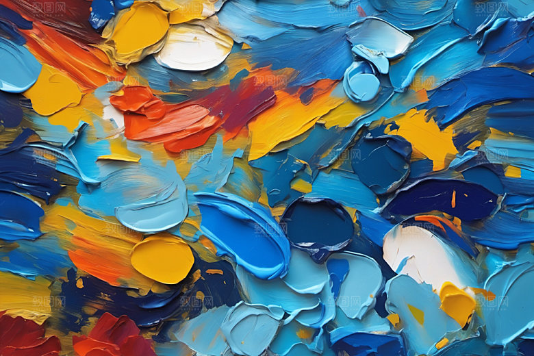 油画颜料立体质感背景图