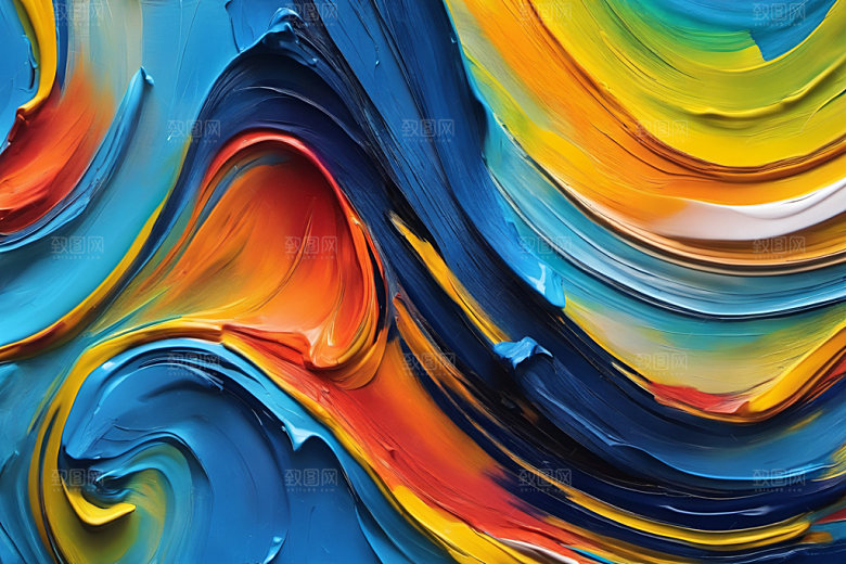 油画颜料高清涂鸦背景图