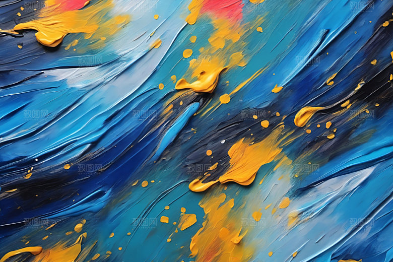 油画颜料质感绘画背景图