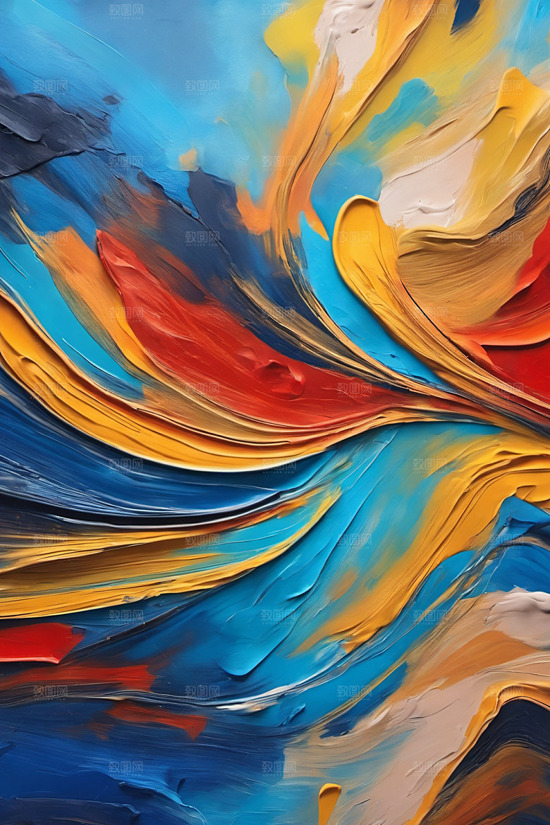 油画颜料凹凸绘画背景图