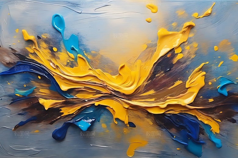油画颜料绘画涂抹背景图