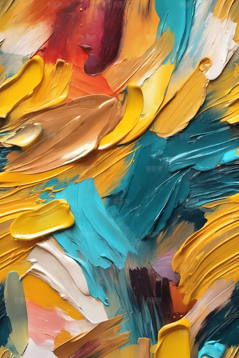 油画颜料质感立体背景图