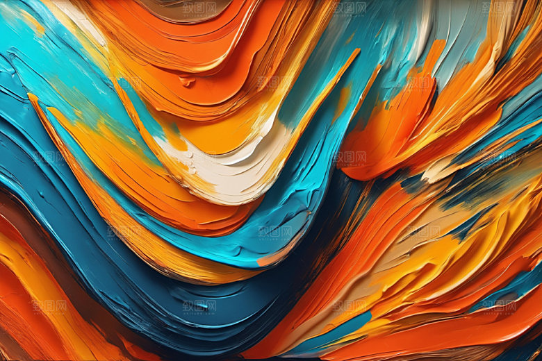 油画颜料绘画质感背景图
