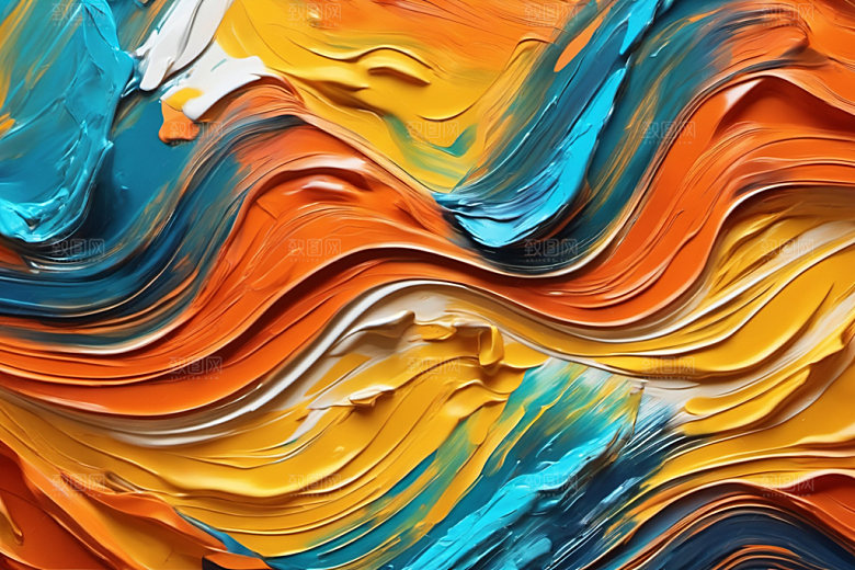 油画颜料高清肌理背景图