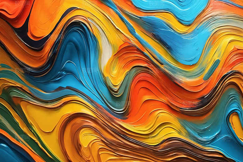 油画颜料涂鸦肌理背景图
