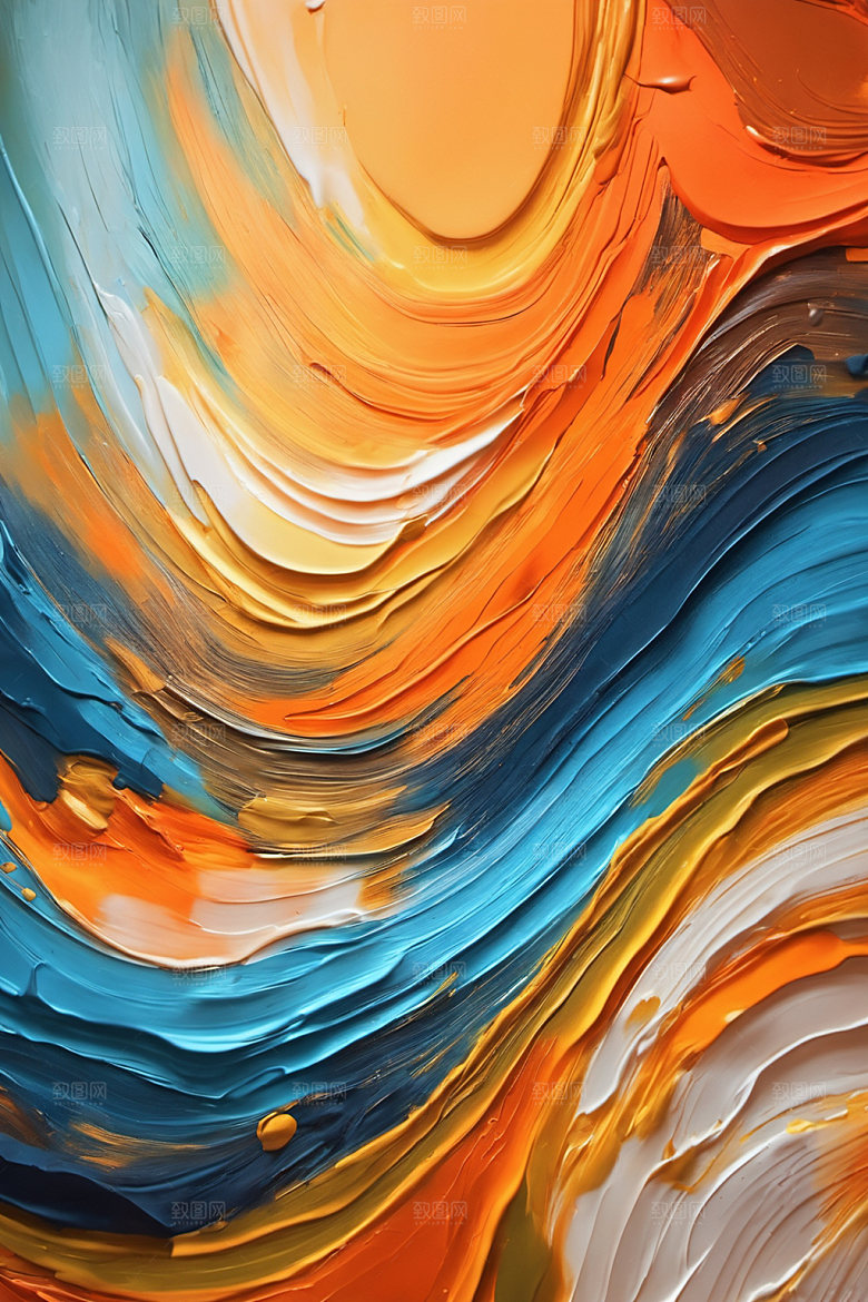 油画颜料高清肌理背景图