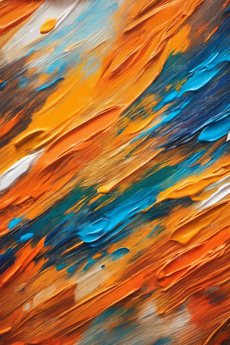 油画颜料肌理立体背景图