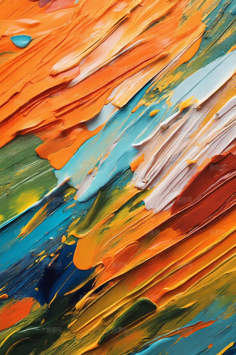 油画颜料绘画高清背景图