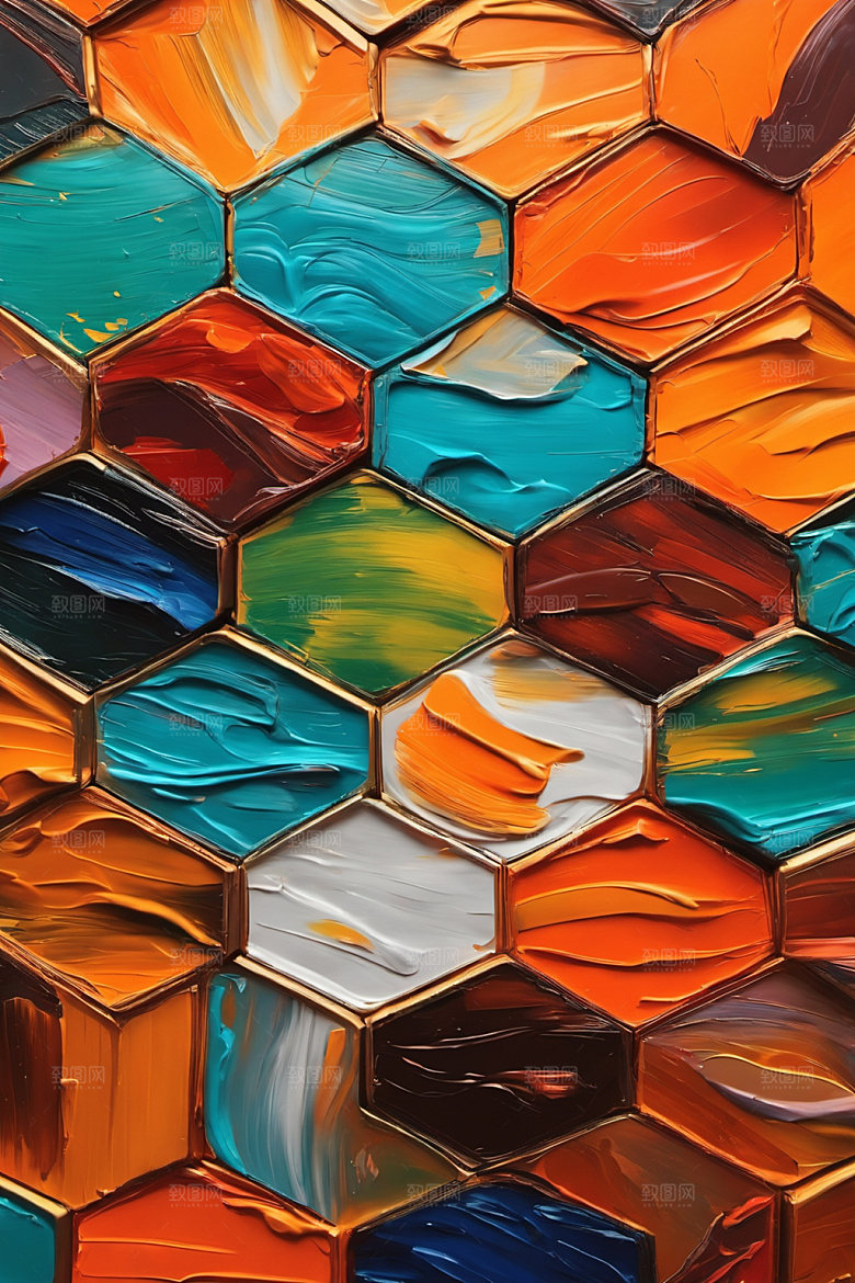 油画颜料肌理绘画背景图