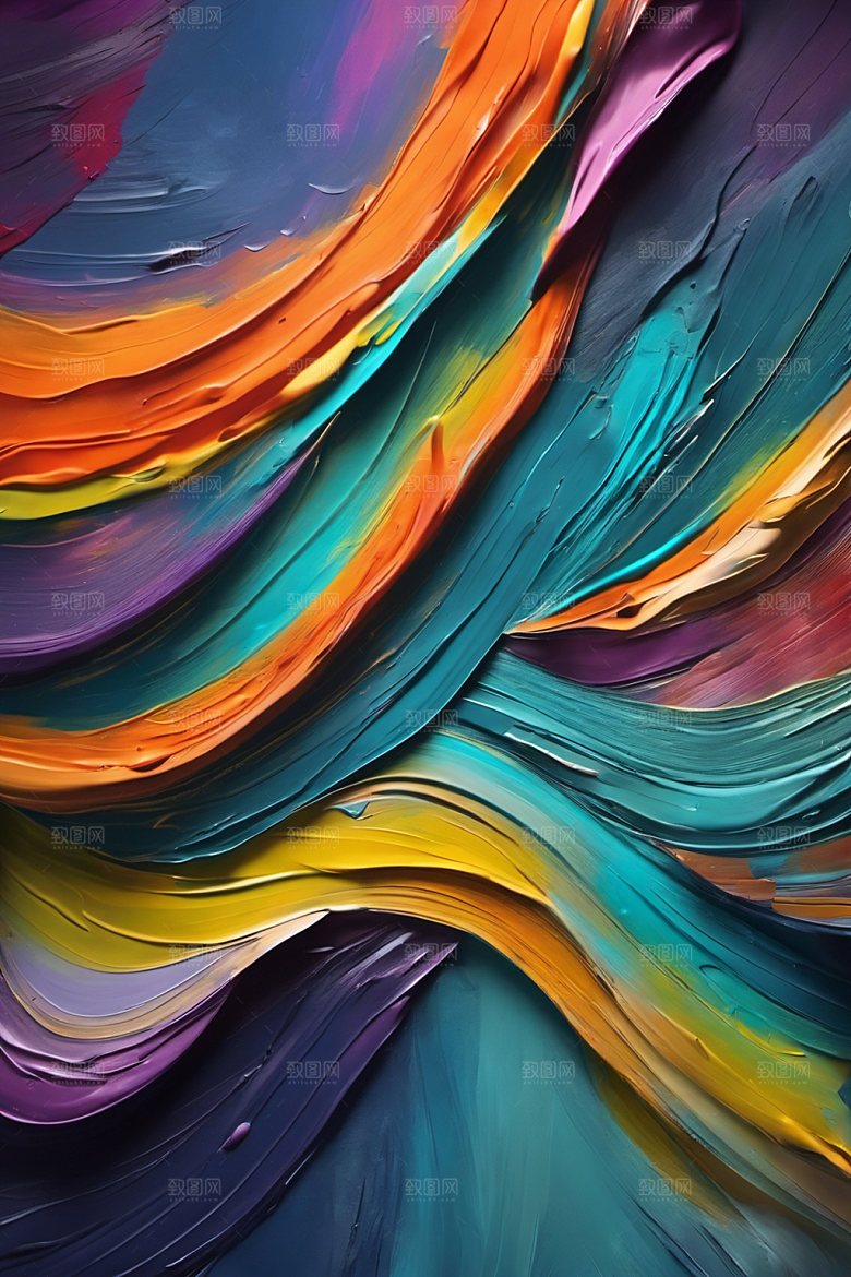 油画颜料绘画高清背景图