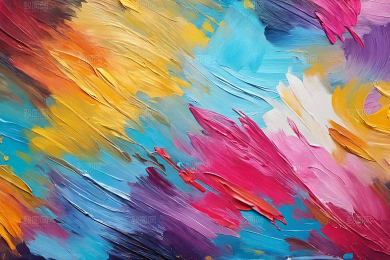 油画颜料绘画涂鸦背景图