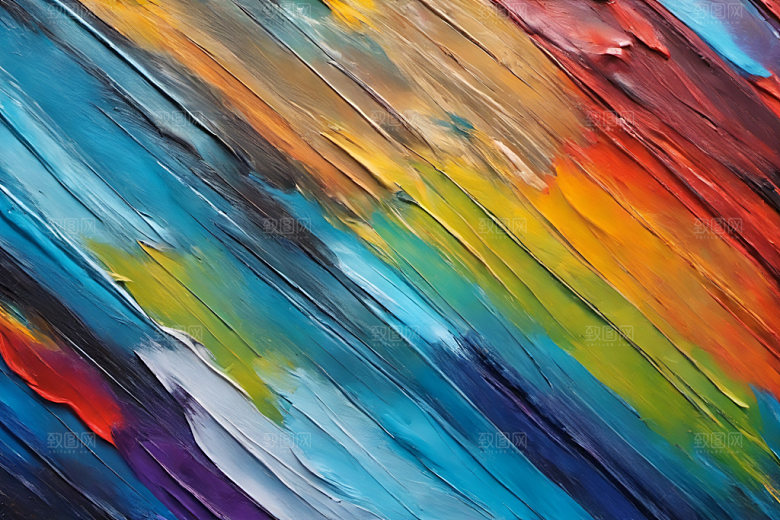 油画颜料涂鸦立体背景图