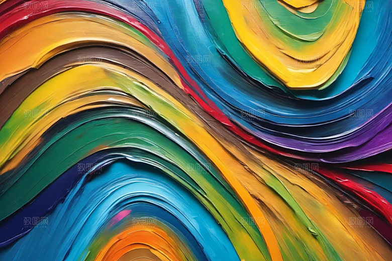 油画颜料凹凸绘画背景图