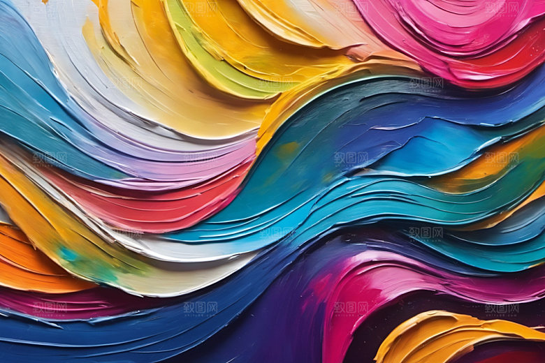 油画颜料绘画凹凸背景图