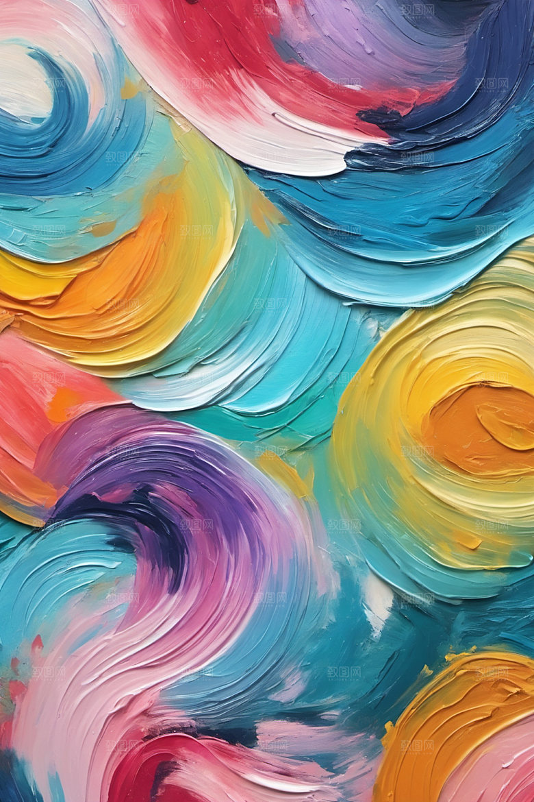 油画颜料绘画涂鸦背景图