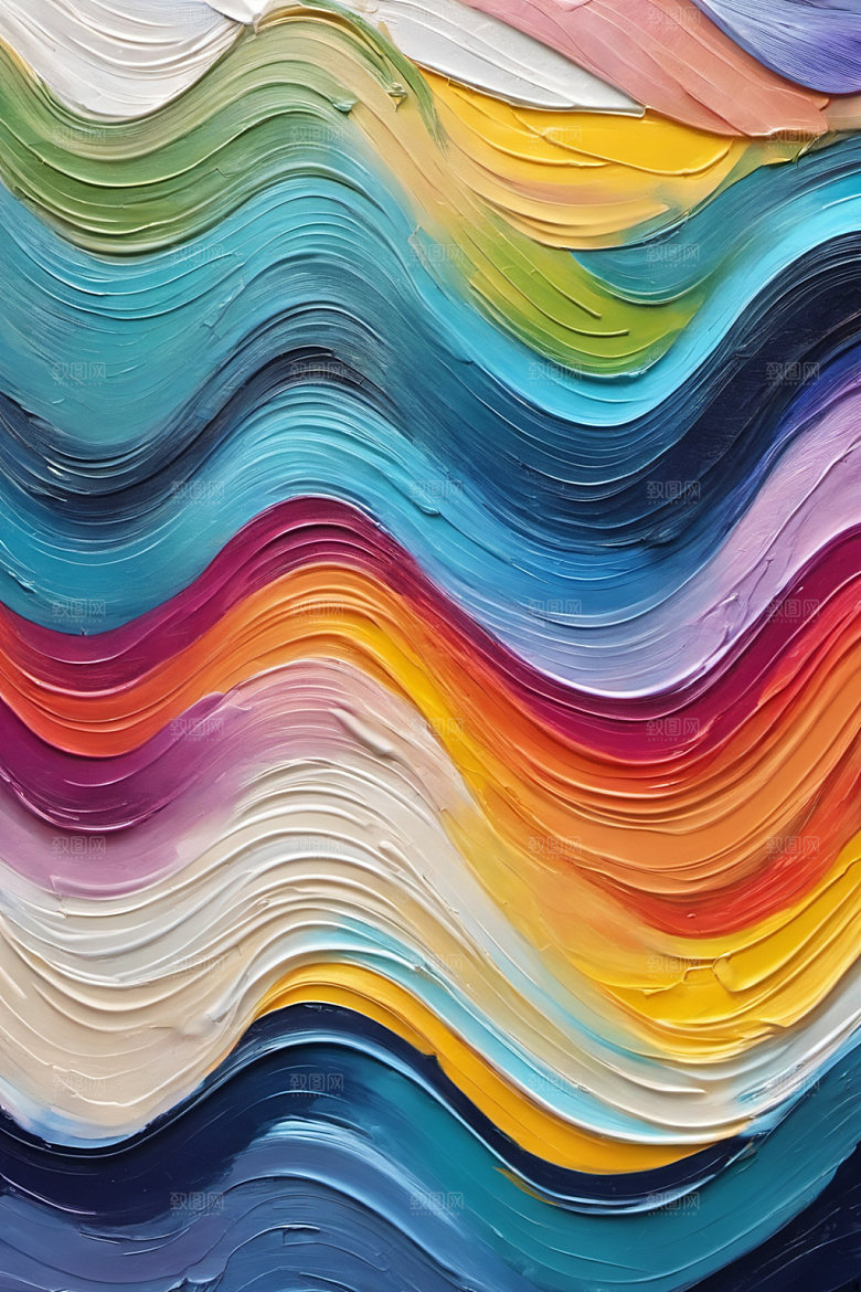 油画颜料涂抹绘画背景图