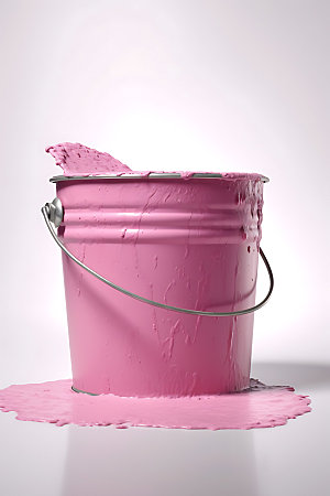 油漆桶装修涂料广告摄影图